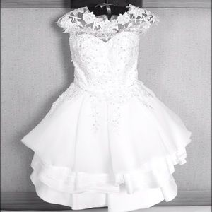 Short reception Wedding dress